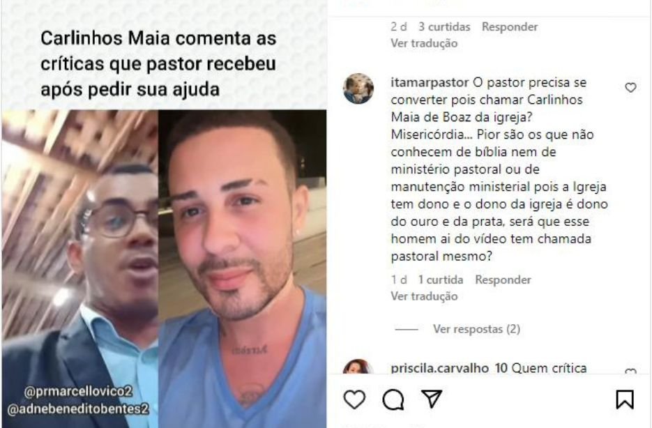 Carlinhos Maia Auxilia Pastor em Crise e Enfrenta Reacoes Polemicas nas Redes