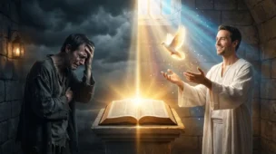 Arrependimento verdadeiro transformando vida das trevas para a luz do Reino de Deus através de Jesus Cristo